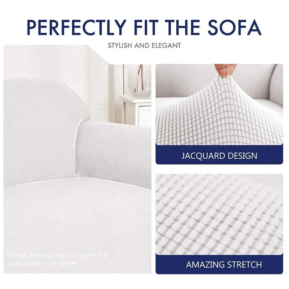 Sofa slipcover 1 Piece Jacquard high Stretch